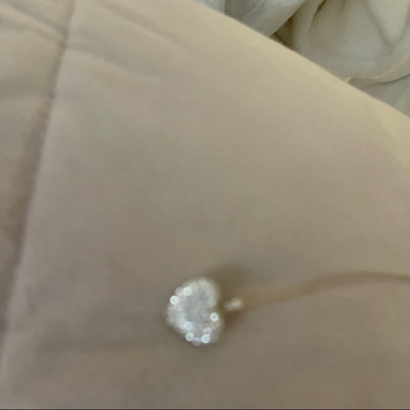 - Silver heart necklace with Swarovski crystals … - Picture 3 of 4